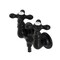 Kingston Brass AE37T0 3-3/8 Inch Wall Mount Tub Faucet, Matte Black AE37T0 - alternate 1